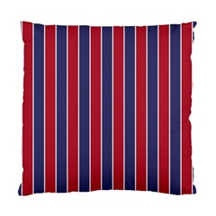 Large Red White And Blue Usa Memorial Day Holiday Pinstripe Standard Cushion Case (two Sides) by PodArtist