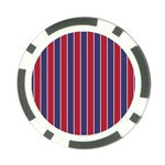 Large Red White and Blue USA Memorial Day Holiday Pinstripe Poker Chip Card Guard (10 pack) Front