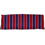 Large Red White and Blue USA Memorial Day Holiday Pinstripe Body Pillow Case (Dakimakura) Body Pillow Case