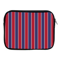 Large Red White And Blue Usa Memorial Day Holiday Pinstripe Apple Ipad 2/3/4 Zipper Cases by PodArtist