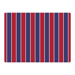 Large Red White And Blue Usa Memorial Day Holiday Pinstripe Double Sided Flano Blanket (mini)  by PodArtist