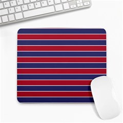 Large Red White And Blue Usa Memorial Day Holiday Pinstripe Large Mousepads by PodArtist