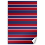 Large Red White and Blue USA Memorial Day Holiday Pinstripe Canvas 20  x 30   19.62 x28.9  Canvas - 1