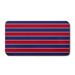 Large Red White And Blue Usa Memorial Day Holiday Pinstripe Medium Bar Mats by PodArtist