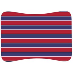 Large Red White And Blue Usa Memorial Day Holiday Pinstripe Velour Seat Head Rest Cushion