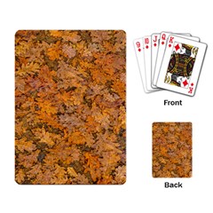 Leaves Motif Pattern Photo 2 Playing Card by dflcprints