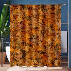 Leaves Motif Pattern Photo 2 Shower Curtain 60  X 72  (medium)  by dflcprints