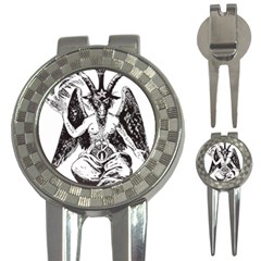 Devil Baphomet Occultism 3-in-1 Golf Divots by Sapixe