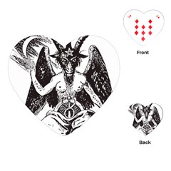 Devil Baphomet Occultism Playing Cards (heart) 