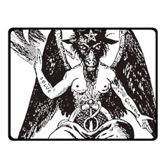 Devil Baphomet Occultism Fleece Blanket (small) by Sapixe