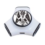 Devil Baphomet Occultism 3-Port USB Hub Front