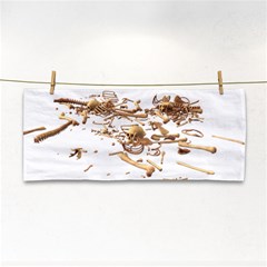 Skull Bone Skeleton Bones Hand Towel by Sapixe