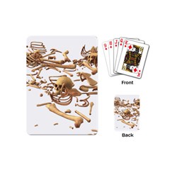 Skull Bone Skeleton Bones Playing Cards (mini)  by Sapixe