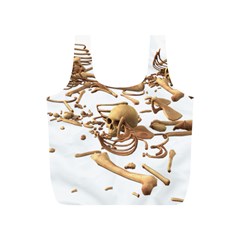 Skull Bone Skeleton Bones Full Print Recycle Bags (s)  by Sapixe