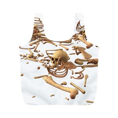 Skull Bone Skeleton Bones Full Print Recycle Bags (m)  by Sapixe