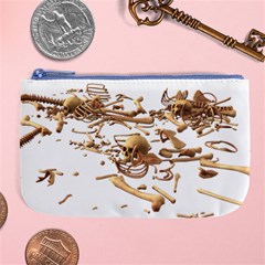 Skull Bone Skeleton Bones Large Coin Purse by Sapixe