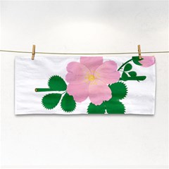 Rose Flower Briar Pink Flowers Hand Towel by Sapixe