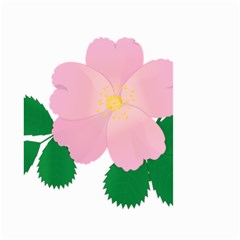 Rose Flower Briar Pink Flowers Small Garden Flag (two Sides) by Sapixe