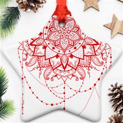 Mandala Pretty Design Pattern Ornament (star) by Sapixe