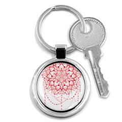 Mandala Pretty Design Pattern Key Chains (round)  by Sapixe