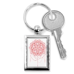 Mandala Pretty Design Pattern Key Chains (rectangle)  by Sapixe