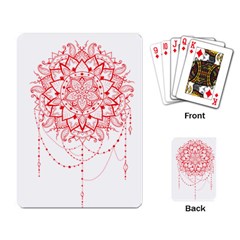 Mandala Pretty Design Pattern Playing Card by Sapixe