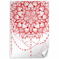 Mandala Pretty Design Pattern Canvas 12  X 18   by Sapixe