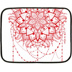 Mandala Pretty Design Pattern Double Sided Fleece Blanket (mini)  by Sapixe