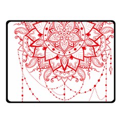 Mandala Pretty Design Pattern Fleece Blanket (small) by Sapixe