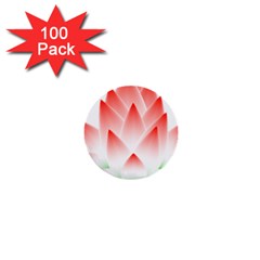 Lotus Flower Blossom Abstract 1  Mini Buttons (100 Pack)  by Sapixe