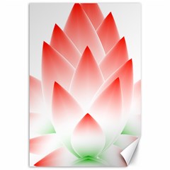 Lotus Flower Blossom Abstract Canvas 12  X 18   by Sapixe