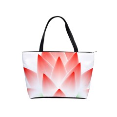 Lotus Flower Blossom Abstract Shoulder Handbags by Sapixe