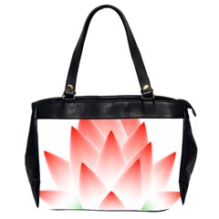 Lotus Flower Blossom Abstract Office Handbags (2 Sides)  by Sapixe