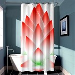 Lotus Flower Blossom Abstract Shower Curtain 36  x 72  (Stall)  Curtain(36 X72 ) - 33.26 x66.24  Curtain(36 X72 )