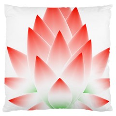 Lotus Flower Blossom Abstract Large Cushion Case (one Side) by Sapixe