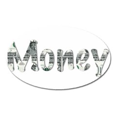 Word Money Million Dollar Oval Magnet by Sapixe