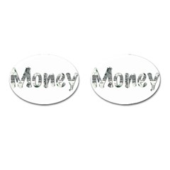 Word Money Million Dollar Cufflinks (oval) by Sapixe