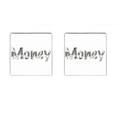 Word Money Million Dollar Cufflinks (square) by Sapixe