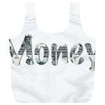 Word Money Million Dollar Full Print Recycle Bags (L)  Front