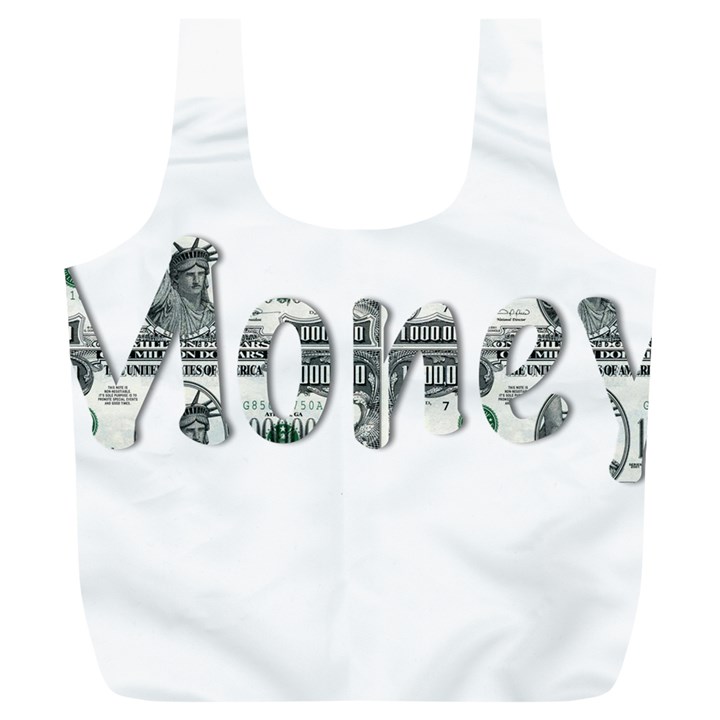 Word Money Million Dollar Full Print Recycle Bags (L) 