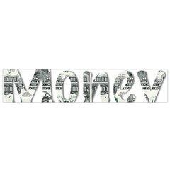 Word Money Million Dollar Small Flano Scarf by Sapixe