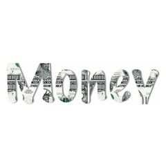 Word Money Million Dollar Satin Scarf (oblong) by Sapixe