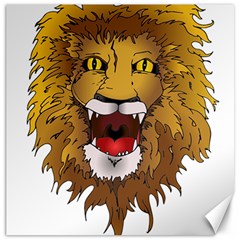 Lion Animal Roar Lion S Mane Comic Canvas 20  X 20   by Sapixe