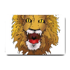 Lion Animal Roar Lion S Mane Comic Small Doormat  by Sapixe