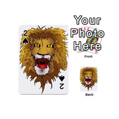 Lion Animal Roar Lion S Mane Comic Playing Cards 54 (mini)  by Sapixe