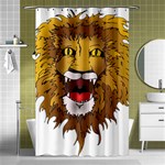 Lion Animal Roar Lion S Mane Comic Shower Curtain 48  x 72  (Small)  Curtain(48  X 72 ) - 42.18 x64.8  Curtain(48  X 72 )