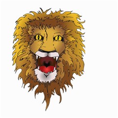 Lion Animal Roar Lion S Mane Comic Small Garden Flag (two Sides) by Sapixe