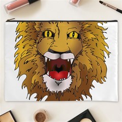 Lion Animal Roar Lion S Mane Comic Cosmetic Bag (xxxl)  by Sapixe