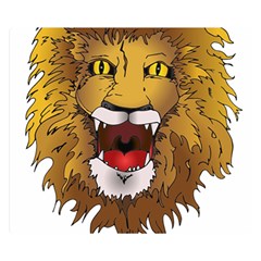 Lion Animal Roar Lion S Mane Comic Double Sided Flano Blanket (small)  by Sapixe