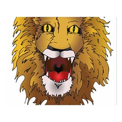 Lion Animal Roar Lion S Mane Comic Double Sided Flano Blanket (large)  by Sapixe